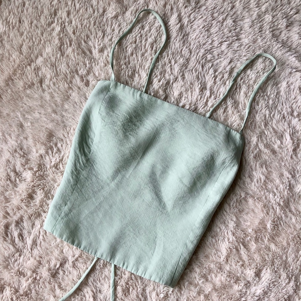 Zara Self-Tie Crop Top
